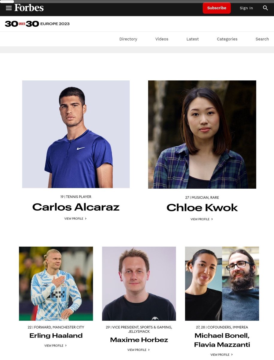 My top badminton skillz has finally been recognised. 

#forbes30under30 #forbeseurope #classof2023