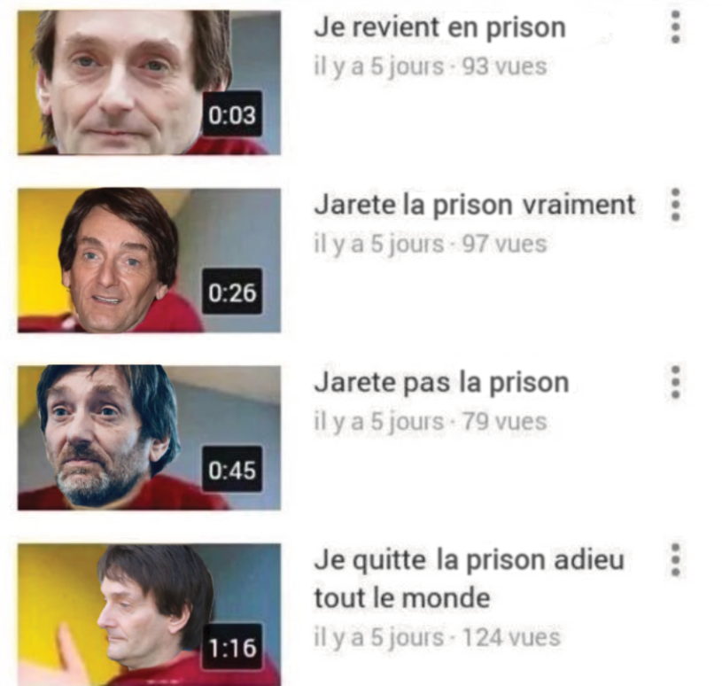 PooffyBref's tweet photo. Pierre Palmade depuis 1 mois https://t.co/cOENVOvAgf