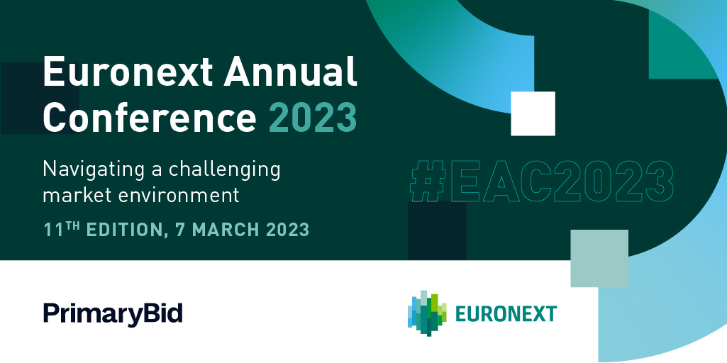 We’re at the <a href="/euronext/">Euronext</a> Annual Conference in Paris today. To learn how PrimaryBid is the go-to solution for retail investor inclusion in public markets, visit us at our booth. 
#PrimaryBid #EAC2023 #Euronext