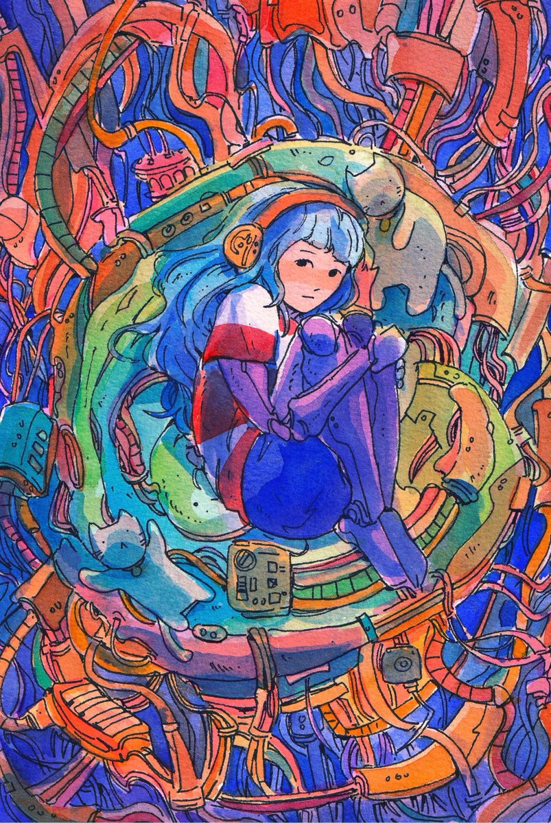 catforests's tweet image. ghost(girl) in the shell #illustration