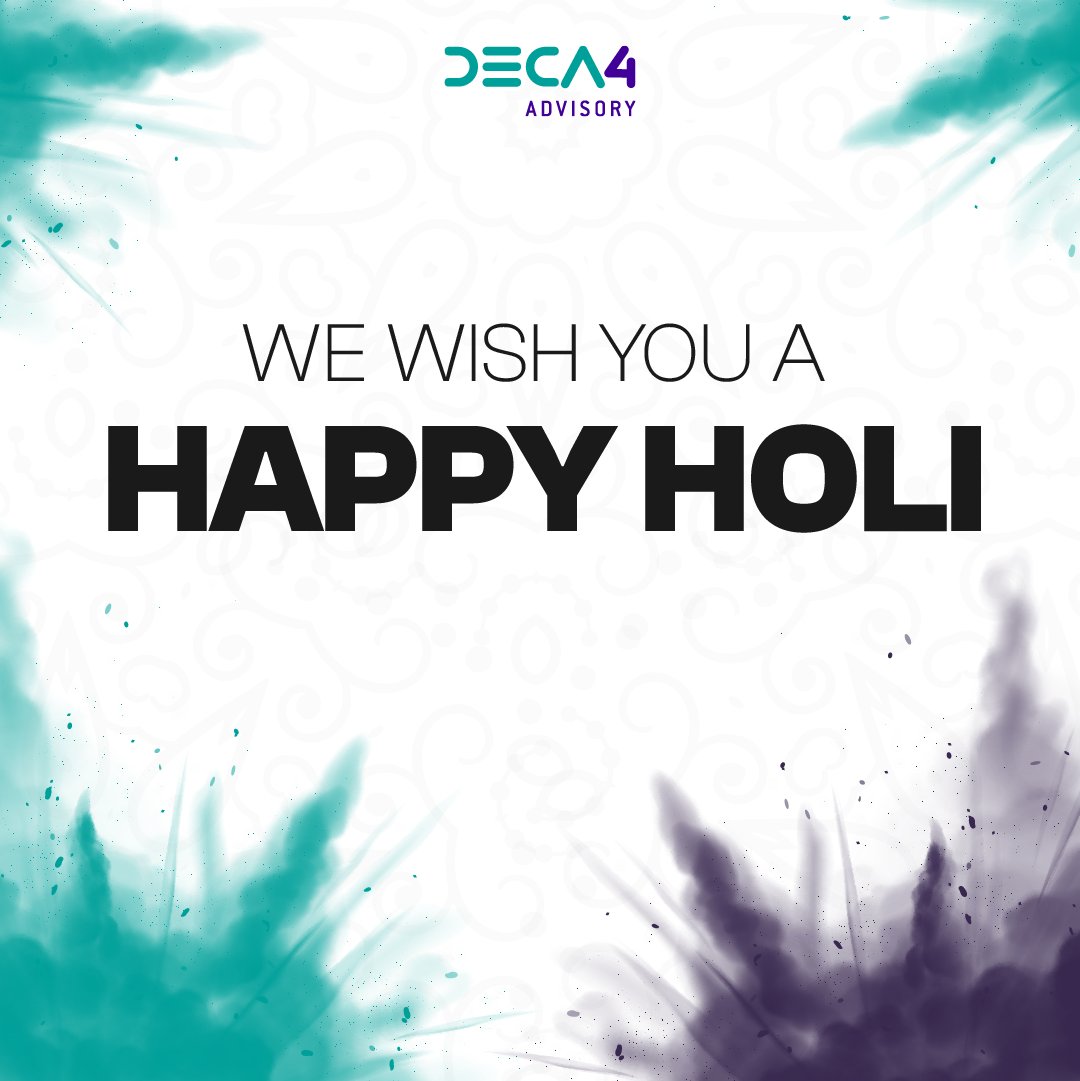 May the warmth of Holi colors bring new beginnings, and new opportunities in your life. Wishing you a very happy Holi filled with love and happiness! 

#Holi2023 #HoliCelebrations #deca4 #blockchainadvisory