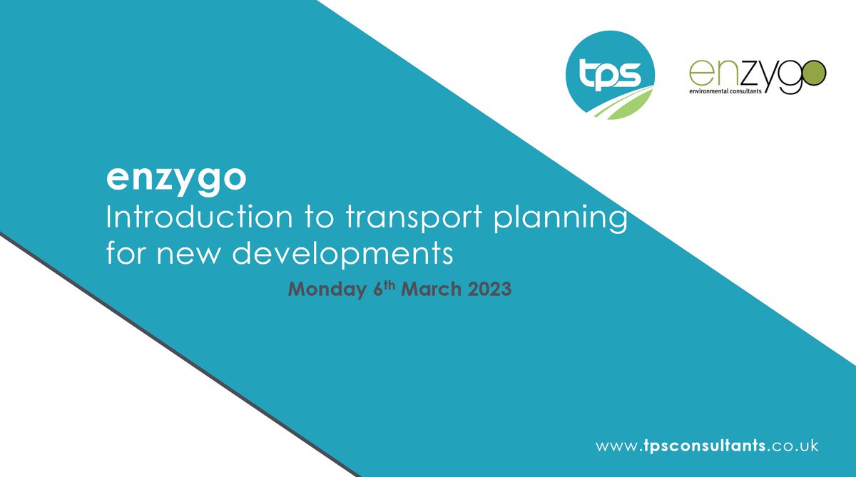 Yesterday, our Senior Consultant, John delivered a #CPD session to @Enzygo. John covered an intro to #transportplanning including feasibility appraisals & basic principles of #highwaydesign. We hope that all those who attended found the session useful and informative!