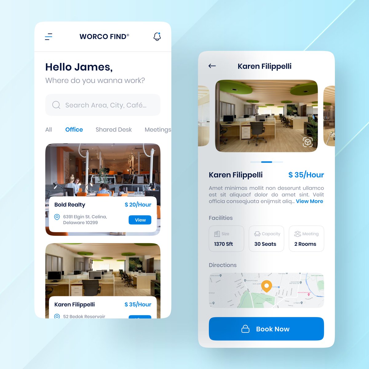 TheGrayBear_'s tweet image. We are pleased to share our latest UI/UX design work, Worco Find, a Workspace Finder app.

Are you looking for a reliable and experienced design and development partner for your project? Connect with us and get high-end solutions from our experts.

#workspace #workspaceapp #uiux