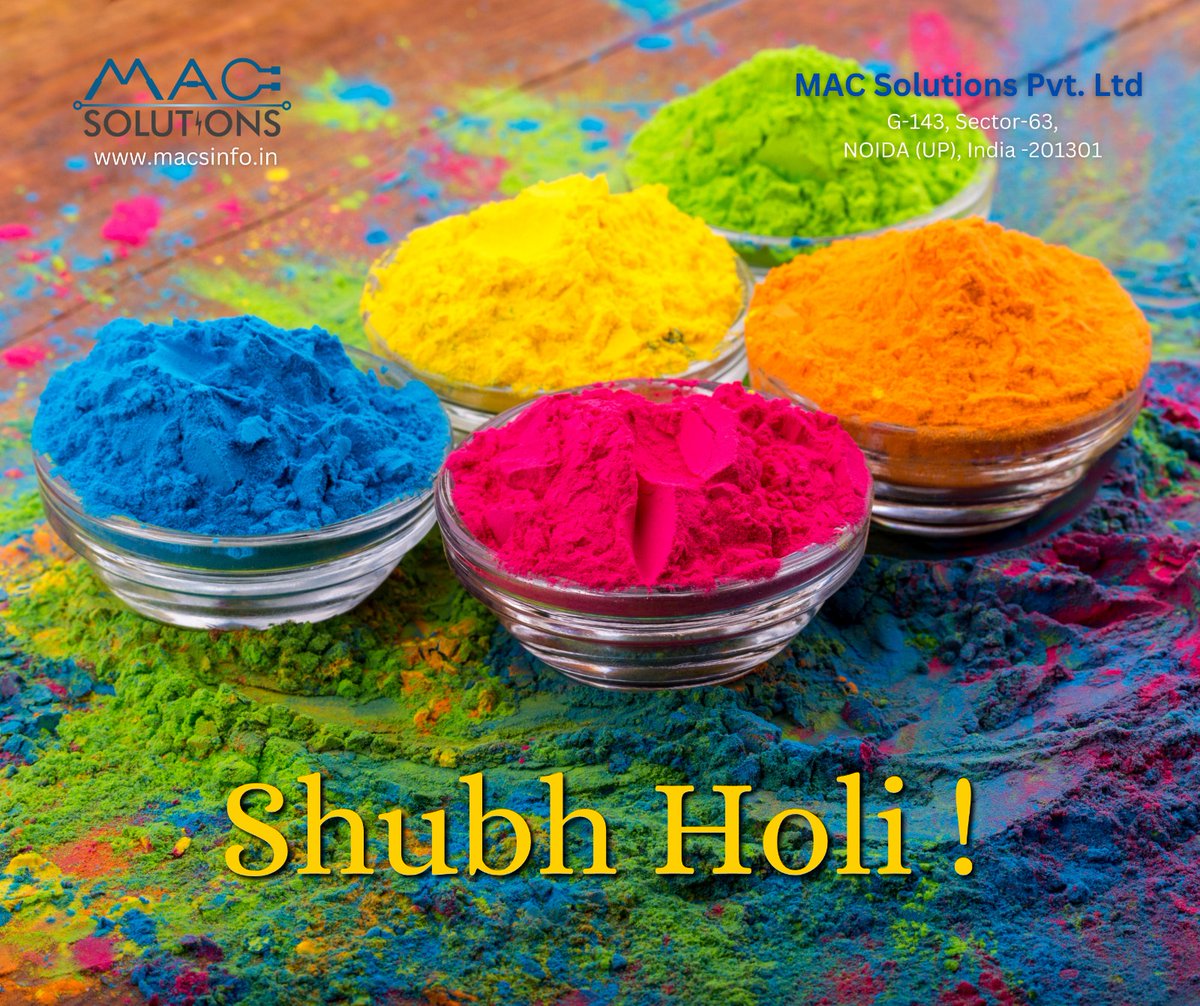 MacsinfoIn's tweet image. May this festival of colors bring happiness and positivity to your life. Happy Holi!
#शुभहोली