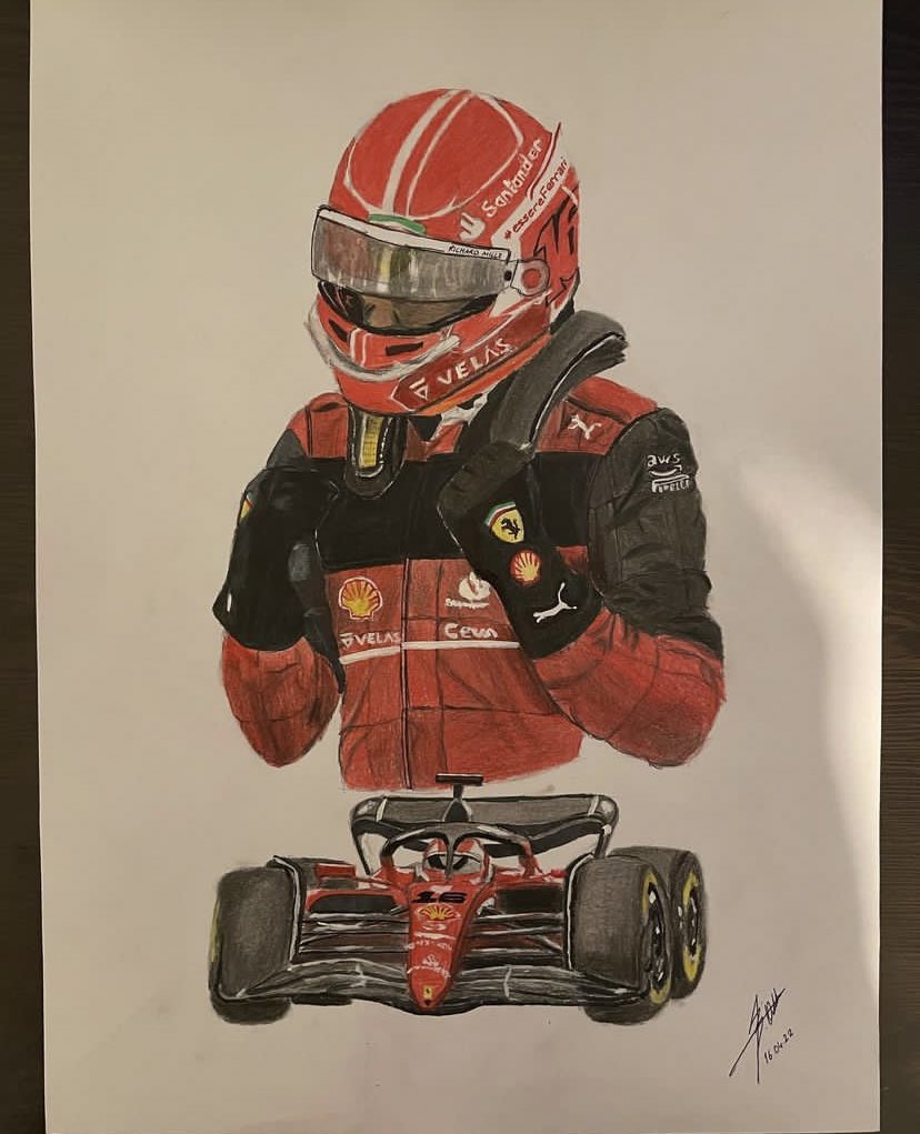 serhanacar's tweet photo. Dear @Charles_Leclerc 
Please check out the hand drawing of yourself, made by our late friend İsmail Berk Odabaşı, a Turkish LEC fan, who tragically lost his life during earthquake disaster.
So his family wanted to let you know that how much he loved you. 💔 @odabasisena https://t.co/cOodWwgh9b