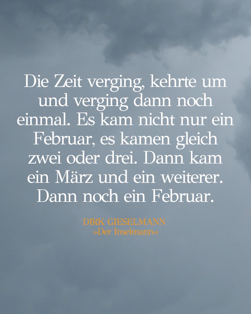 Bald schon wieder Februar <a href="/DirkGieselmann/">Dirk Gieselmann</a> #derinselmann #dirkgieselmann