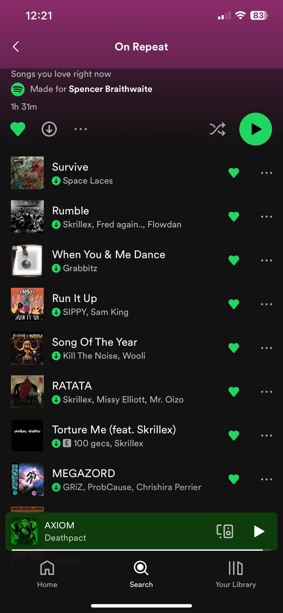 Look, I’ve been on a Skrillex grind ok?