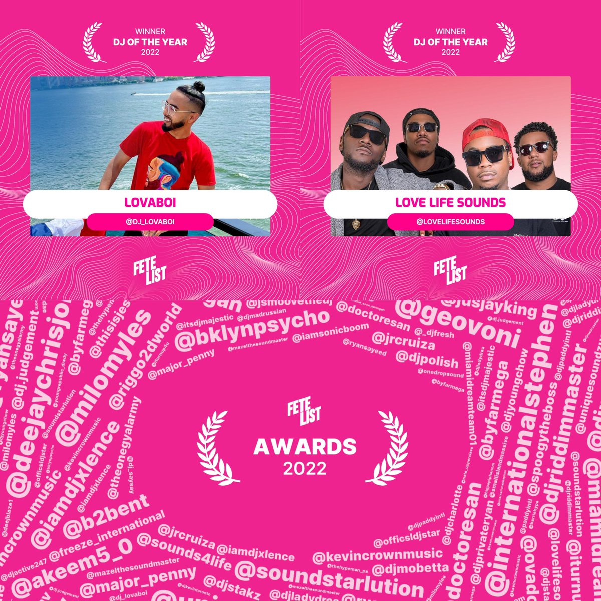 Announcing our DJs of the year! #fetelistawards