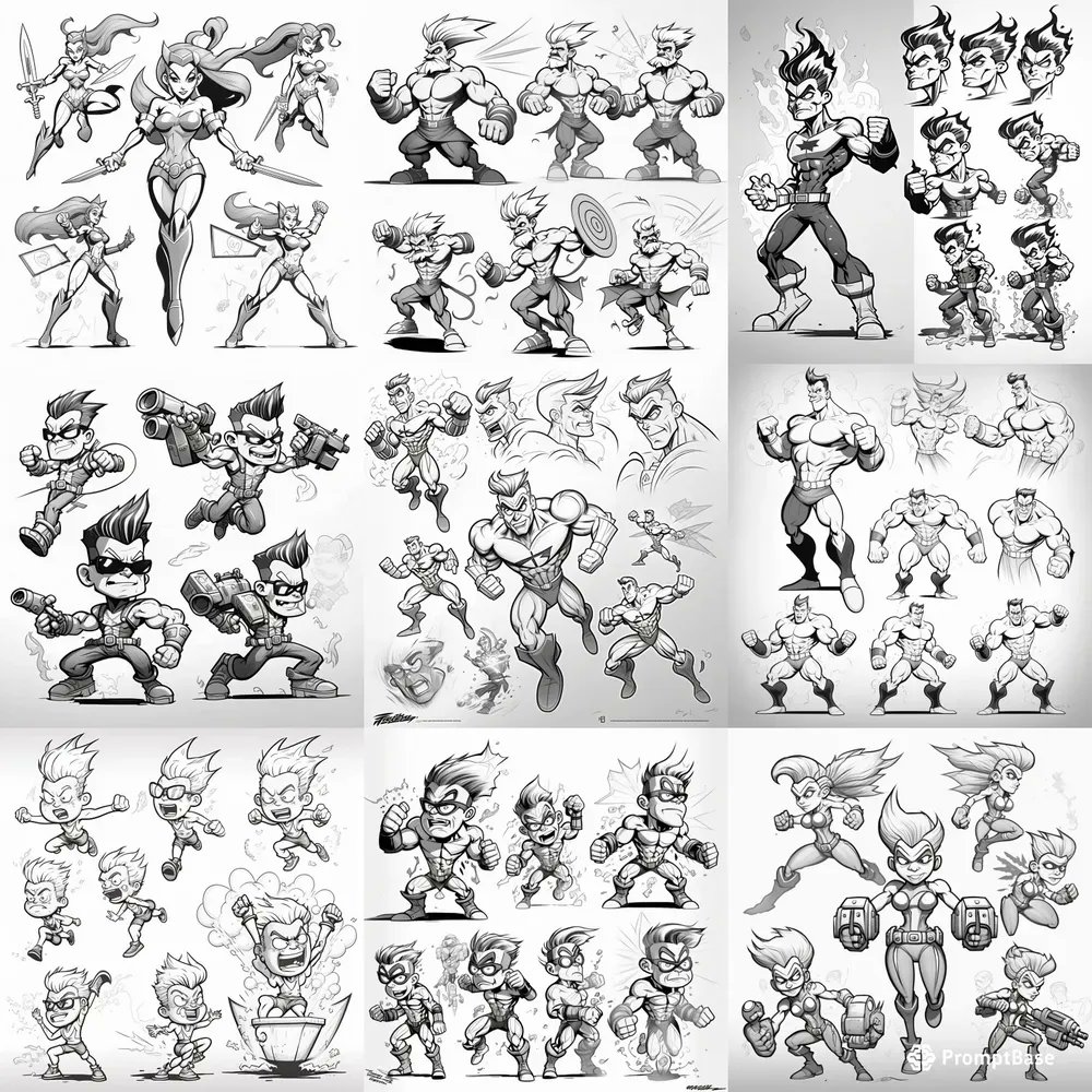 yk_design_23's tweet photo. Superhero Multiple Expression Drawing Book! 🤩✏️
Sale 💵 on @promptbase #midjourney 

https://t.co/KAcxO70JiM https://t.co/nLvtN0Bi8B