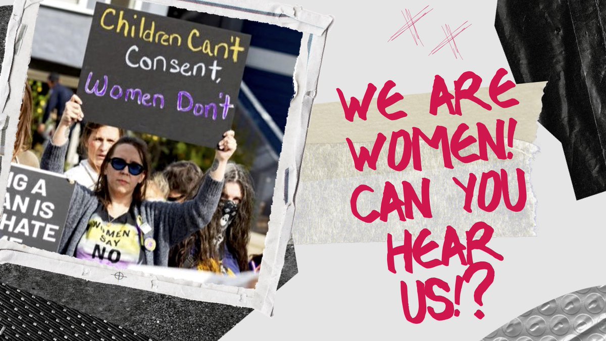 #IWD2023 #WomenMustBeHeard #TERFs #TerfyAnthem #WomenWontWeesht #RealWomen #BornNotWorn #ChildrenCantConsent #WomenSayNo #CanYouHearUs

📽️VOCAL version: 

youtube.com/watch?v=9sI7eN…