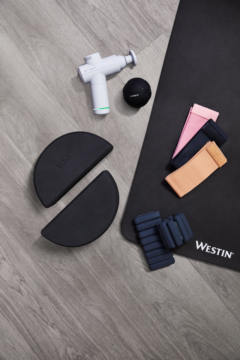 Introducing two new WestinWORKOUT Gear Lending kits featuring fitness accessories by @bala and @hyperice. Our Recover & Recharge Kit and Sculpt & Flow kit are available for a $5 daily rental fee to all guests. Visit the Front Desk to reserve your kit. #MoveWell #FeelWell