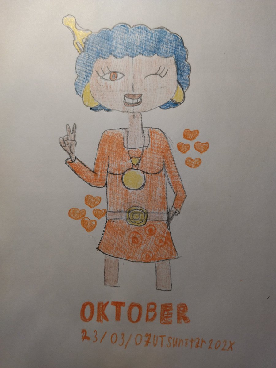 DanilSGRStar's tweet photo. ✭🪩🧡 𝘖 𝘤 𝘵 𝘰 𝘣 𝘦 𝘳 🍂💃🏻✭

Art trade part for @AmosMartinez199

#arttrade #1970s #70s #disco #dance #discogirl #thebergirl #october_tbg #amos_oc #traditionalart  #artistontwitter https://t.co/7Qy0JVW9ap