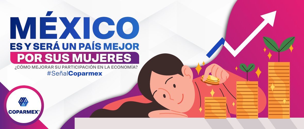 En *#Coparmex*, estamos orgullosos de todas las mujeres que ponen muy en alto el nombre de nuestro país. 🇲🇽
 
¡México es y será mejor por sus mujeres! 

#SoyMujerCoparmex* 🙋‍♀️👩‍⚖️👩‍🦽👩‍🔧👩‍🏫_

Lee aquí nuestra *#SeñalCoparmex 👇*
bit.ly/SC_04_23