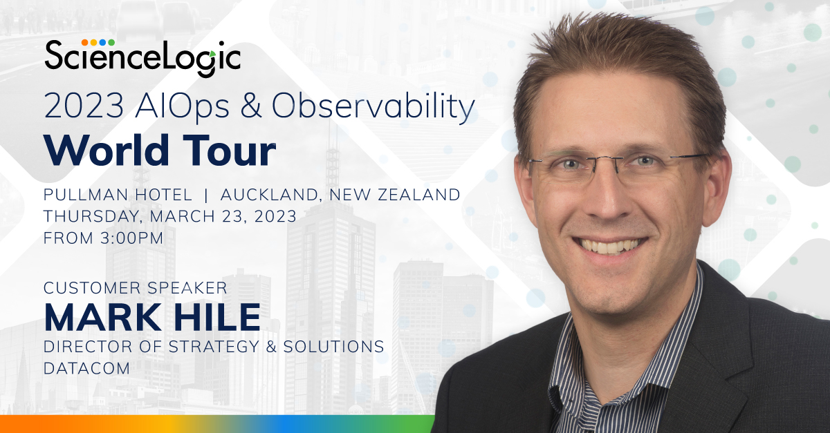 Lminnixwolfe's tweet photo. On March 23, @ScienceLogic's World Tour with @Forrester continues in Auckland! Join the team at the Pullman Auckland Hotel to hear from our customer, @Datacom's Mark Hile. #SLForresterWT

Register: https://t.co/miksGBQN4c https://t.co/p1dWzBNdeF
