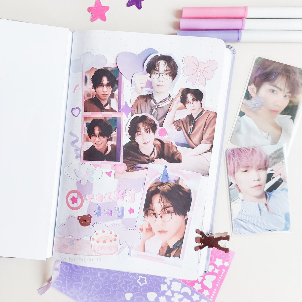 ddanabanana's tweet image. Some of my last spreads 🤧💜
.
.
.
ig: bubbujournal (⌒∇⌒)ノ"
#kpopjournal #astro #aroha #astrojournal