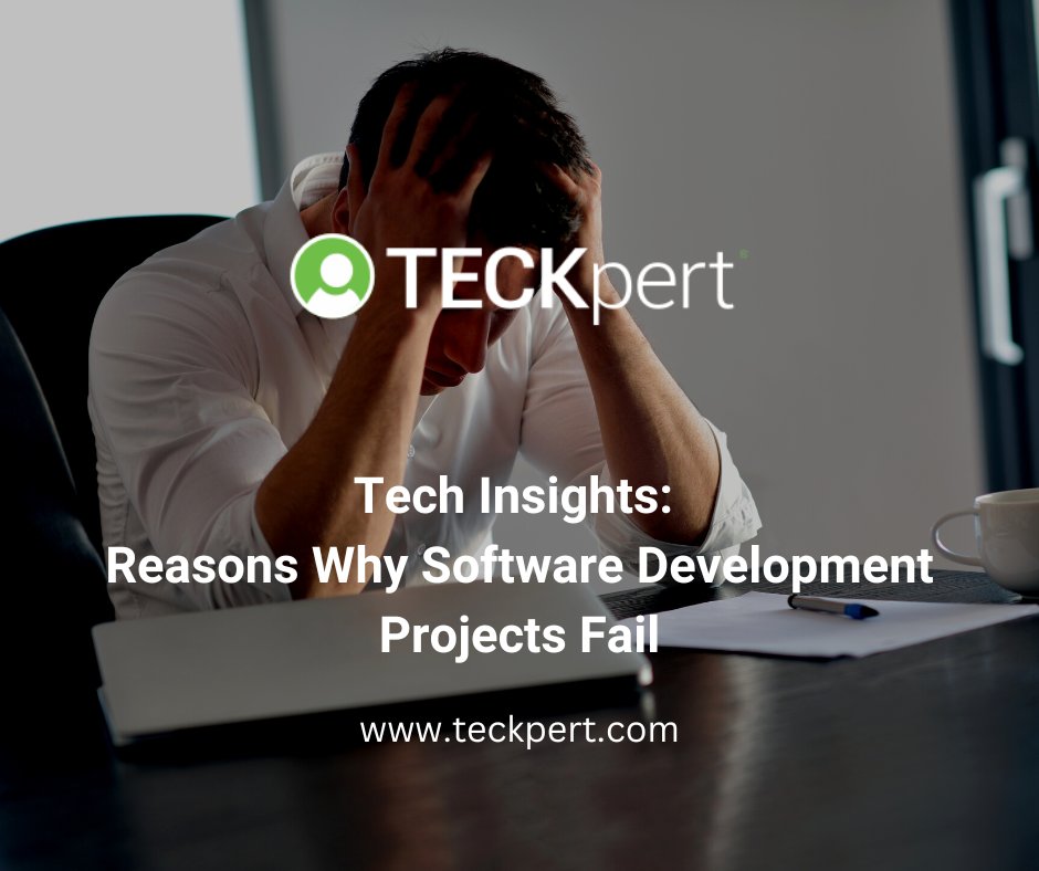 TECKpert's tweet image. "Software development projects can be complex and involve many different components, making them vulnerable to failure if not properly managed..."
Read:
teckpert.com/news/reasons-w…
#devfail #softwaredevelopment #devprojects #techtuesday #teckpert #developers #tech