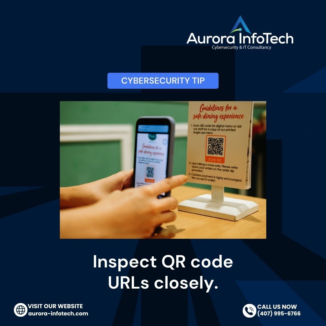 aurorainfosec's tweet image. Be sure to use a QR Scanner that displays the URL stored in the QR Code first and asks for confirmation before redirecting you to the website.

Share this post to help someone else! 

#QRCode #QRCodeSecurity #cybersecurity #orlandocybersecurity #orlandobusinessowners