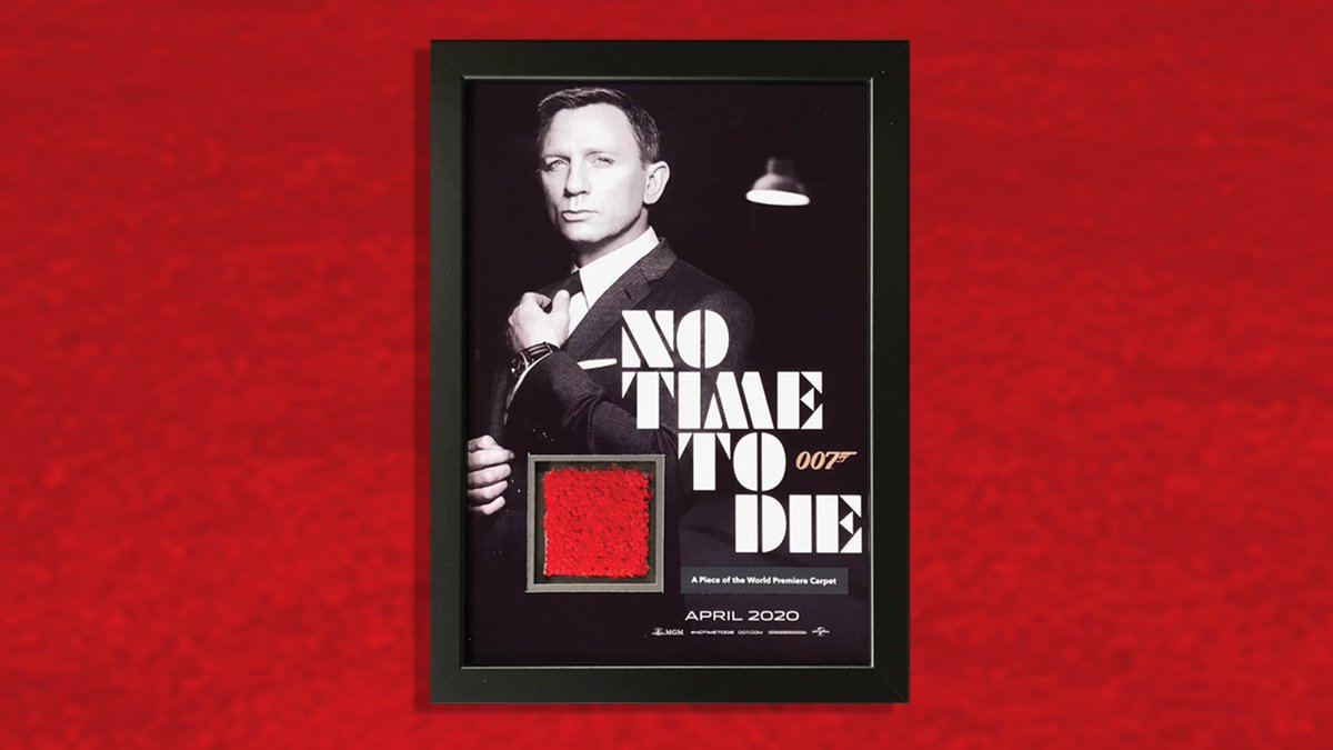 apartsong's tweet photo. Big thanks to Andy and team @MovieMania2009 who very kindly donated a piece of No Time To Die world premiere carpet for the auction and an Elvis playing card piece from the movie Elvis. Thank you Andy for your continued support!

https://t.co/fPPLLJtaEv https://t.co/pF7gXot9OZ