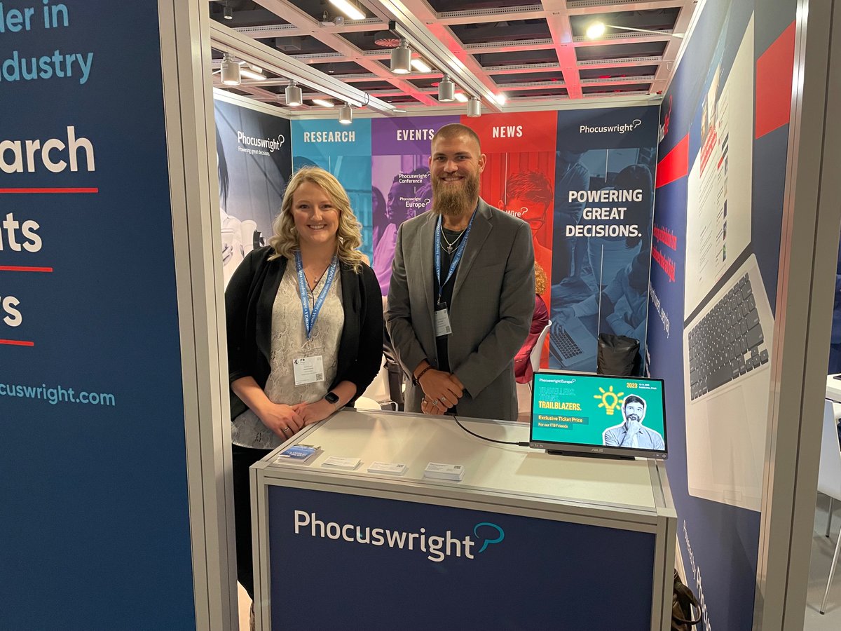 Phocuswright's tweet photo. #Phocuswright & @phocuswire are at @ITB_Berlin!
Make sure to stop by our booth (Hall: 6.1, Booth 151) to say hi to the team attending! 👋
#travelindustry #conenct #itbberlin #phocuswire https://t.co/ee7yLL06kA