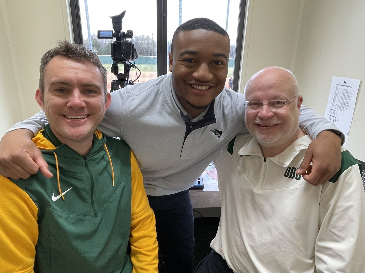 Hanging out with the best darn athletic communication staff anywhere prior to @OBU_Softball GAC DH vs Southern Nazarene..Coverage begins at 1:10 on the Bison Sports YouTube page! @Coffman_OBU @_KJReid_ #OnToVictory 🦬🥎