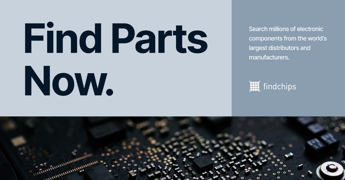 Supplyframe's tweet photo. Findchips is revolutionizing the way you source electronic #components. With just a few clicks, you can compare prices, check availability, and view part details, all in one place.
 
Experience the power of #Findchips today➡️ https://t.co/JLNGxcBjSJ https://t.co/l1TIPS6djc