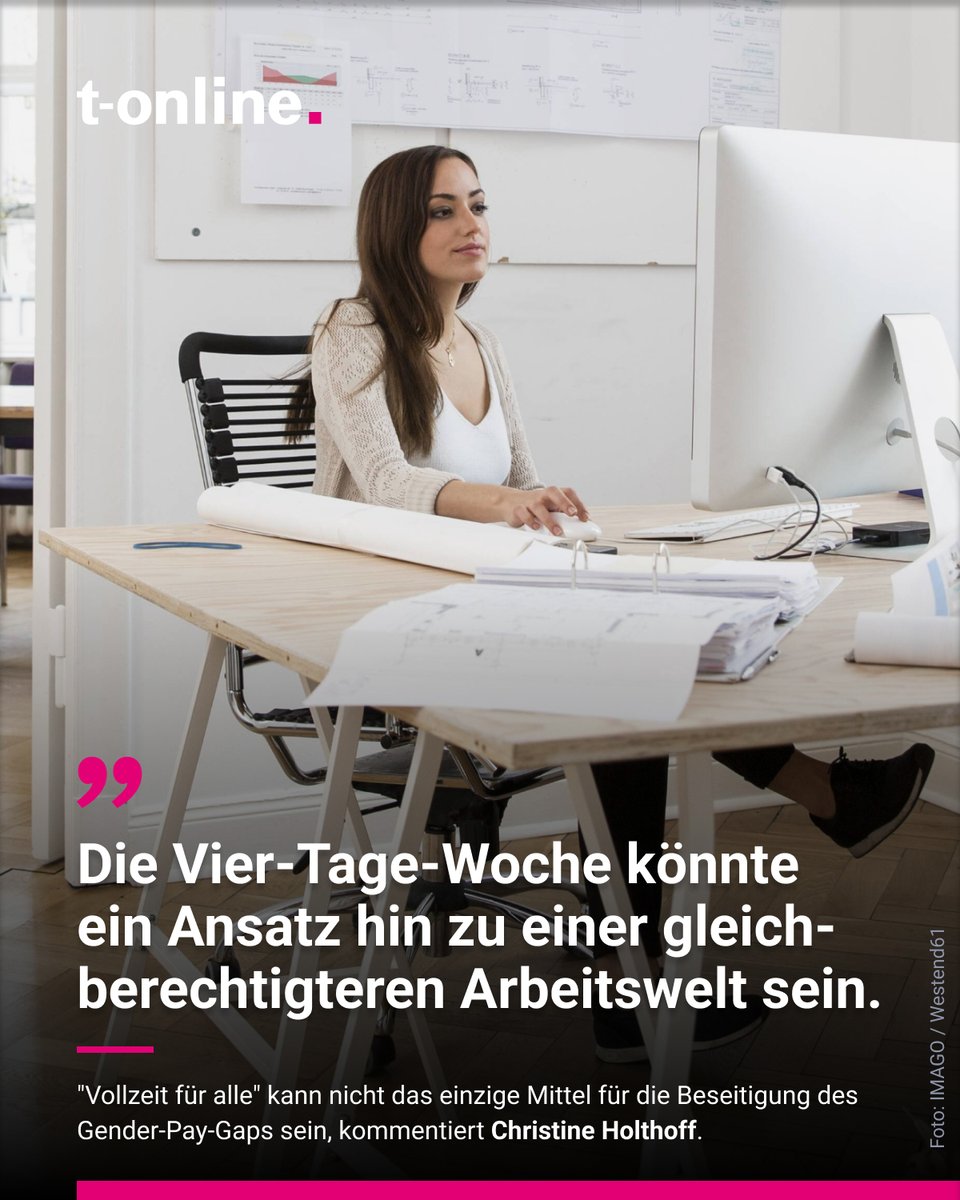 t-online (@tonline) on Twitter photo Zum #EqualPayDay werden die Mahnungen wieder laut: Frauen verdienen viel weniger als Männer. Sollten Frauen deshalb weniger in Teilzeit arbeiten, um diese Lohnlücke zu schließen? Dieser Rat ignoriert einen einschneidenden Trend, kommentiert <a href="/c_holthoff/">Christine Holthoff</a>: t-online.de/-/id_100139246/ Zum #EqualPayDay werden die Mahnungen wieder laut: Frauen verdienen viel weniger als Männer. Sollten Frauen deshalb weniger in Teilzeit arbeiten, um diese Lohnlücke zu schließen? Dieser Rat ignoriert einen einschneidenden Trend, kommentiert <a href="/c_holthoff/">Christine Holthoff</a>: t-online.de/-/id_100139246/
