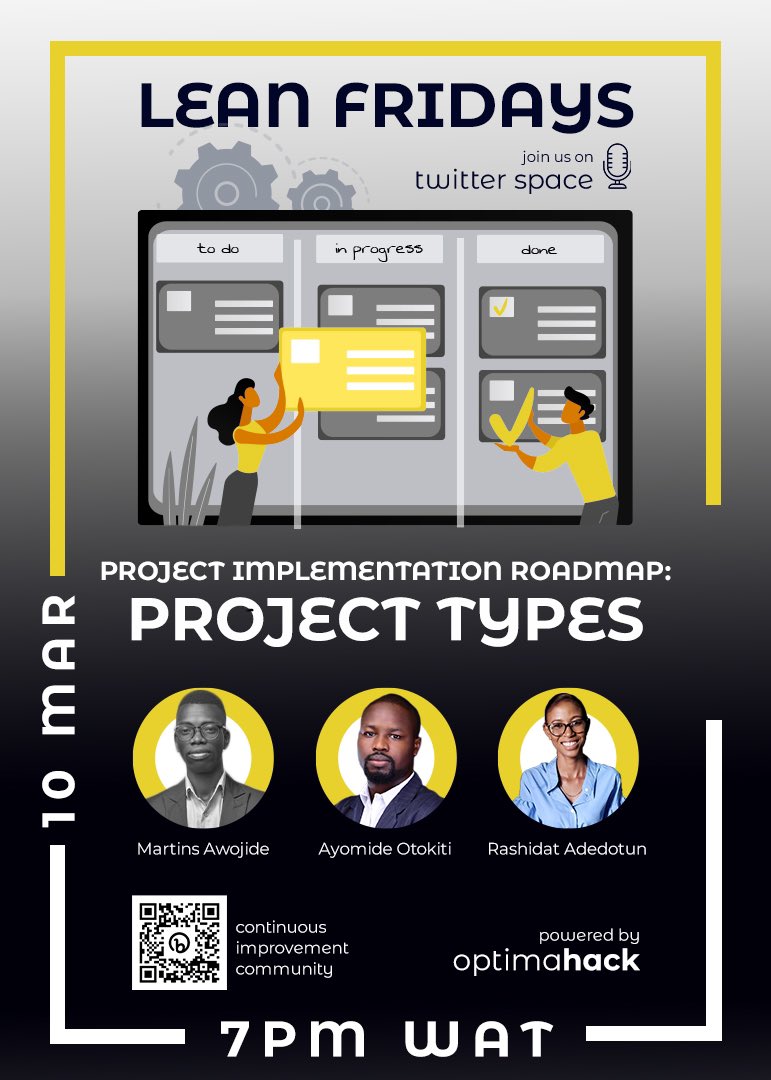 otokitiayomide's tweet image. Join our upcoming Twitter Space series for an in-depth look at the project implementation roadmap - from project selection to sustainability concepts. 

Perfect for professionals interested in process improvement, don&apos;t miss out!&quot; #ProjectRoadmap #ContinuousImprovement #CICircle