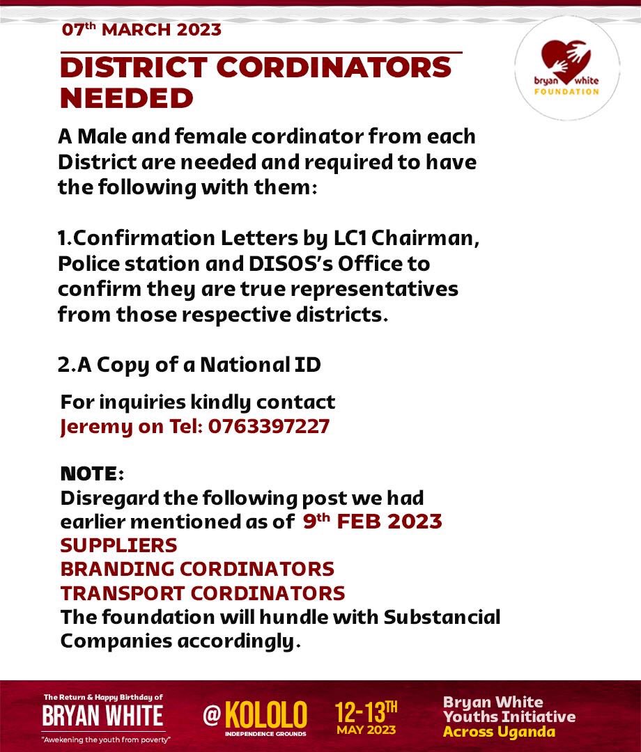 Bryan White Foundation tweet media