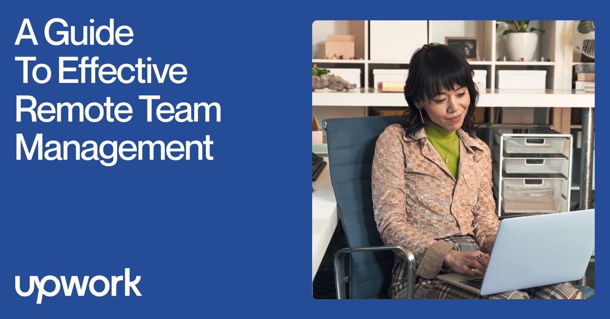 eraka08's tweet photo. Whether your business is fully remote or includes both remote and in-office workers, engaging qualified talent is key to long-term business success. Learn tips to find and manage #remoteworkers in Upwork's new guide. https://t.co/qeFk7zNQlO https://t.co/xMfQnbGsa6