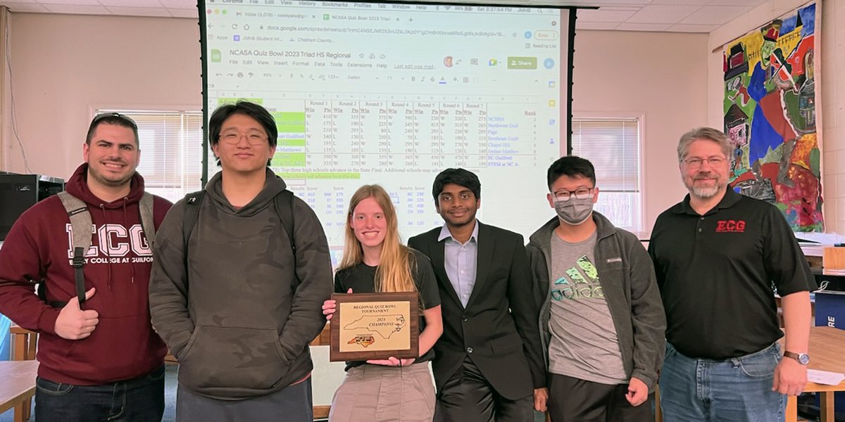 GCSchoolsNC's tweet image. Congratulations to Quiz Bowl teams at the following schools for advancing to the State Finals, coming up on March 18: 

🏆Early College at Guilford
🏆Northwest Guilford HS
🏆@STEMECNCAT
🏆Page HS

🏆@BSMSPhoenix
🏆@AcademyLincoln