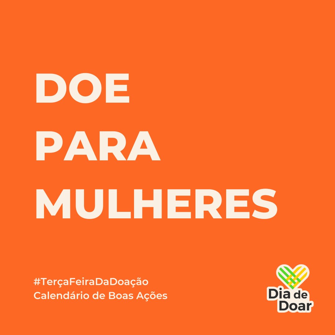 Terça-feira é dia de fazer doações!

Marque aqui instituições lideradas ou que dão suporte a mulheres para receber as doações.

#DiaDeDoar #Doação #CulturaDeDoação #GenerosidadeRadical #DiaDaMulher #GivingTuesday #GivingTuesdayBrazil