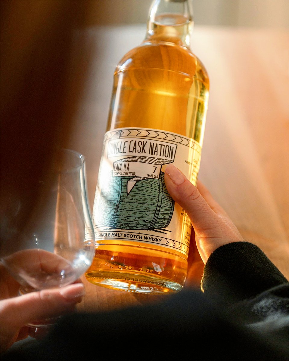 This double cask bottling of #Islay #singlemalt #Scotch #whisky, distilled in Sept 2015 at the #CaolIla #distillery, spent 7 years maturing in refill bourbon barrels. Casks #318768 &amp; 318773 were married together and bottled in October 2022, yielding 456 bottles at 57.1% ABV.