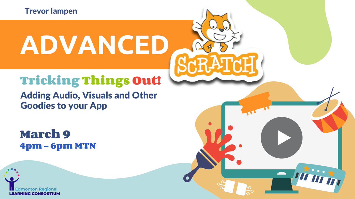 erlcpl's tweet image. Learn how to take your Scratch apps to the next level with advanced programming concepts, audio & graphics in this session with @TIampen.
Learn more/register: bit.ly/ERLCNC467
#EdTech #scratchprogramming