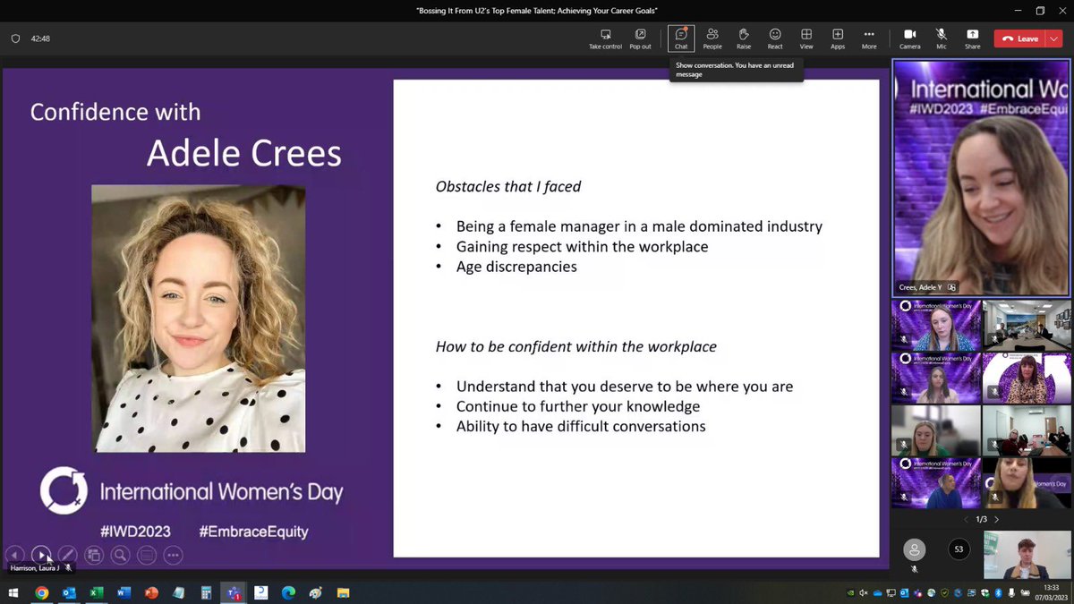 Adele_at_ERAC's tweet image. Feeling privaledged to have been asked to be present in Enterprises ‘Bossing It’ Lunch and Learn today alongside fellow Female Leaders within the business. I personally learnt a lot about how to STAND OUT and empower others💪🏼 #EmbraceEquity #WILweek