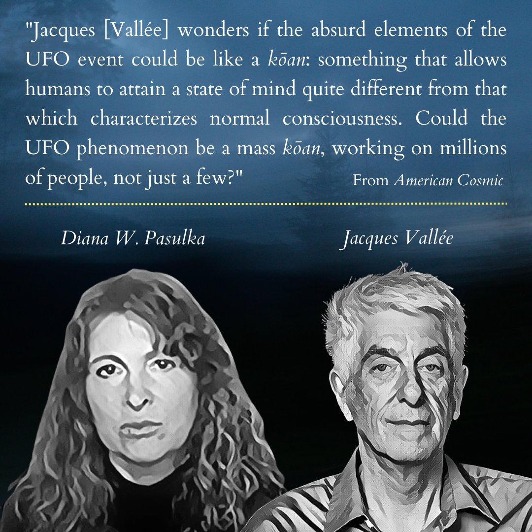 planethunter56's tweet image. The intersection of absurdity with the UFO phenomenon... a kōan?

Kōan:   a paradoxical anecdote or riddle, used in Zen Buddhism to demonstrate the inadequacy of logical reasoning and to provoke enlightenment.

#ufotwitter #AmericanCosmic