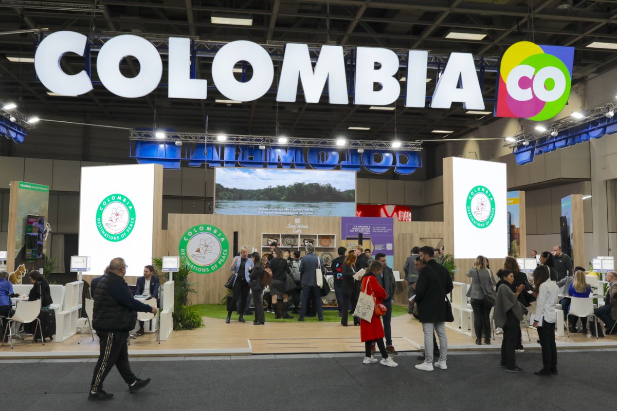 MinComercio Colombia (@mincomercioco) on Twitter photo En una de las vitrinas turísticas más importantes del mundo, <a href="/ITB_Berlin/">ITB Berlin</a>, realizamos el lanzamiento internacional del sello #ColombiaDestinosDePaz e invitamos a los actores turísticos del mundo a ser parte de la construcción de paz total desde el turismo en Colombia. En una de las vitrinas turísticas más importantes del mundo, <a href="/ITB_Berlin/">ITB Berlin</a>, realizamos el lanzamiento internacional del sello #ColombiaDestinosDePaz e invitamos a los actores turísticos del mundo a ser parte de la construcción de paz total desde el turismo en Colombia.