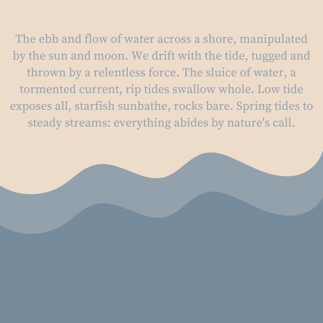 our march writing prompt is here. 🌊

we want to read your rip-current poetry &amp; restless prose on the theme tides. 

send us your writing: submit.swimpress@gmail.com 

please send one piece per writer. 

all pieces will be published on our blog at the end of the month.