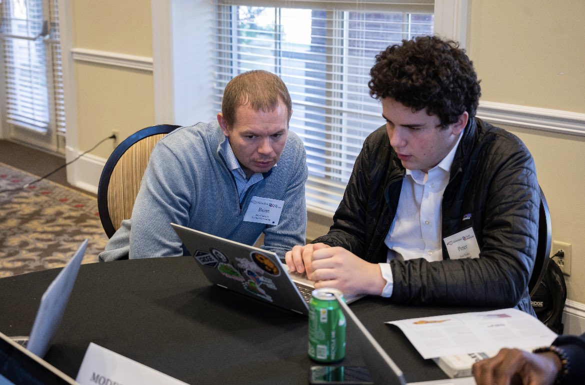 Hunt_Institute's tweet photo. Our teams are currently finishing their data dashboard, and are getting ready to present to our judges! We can’t wait to see what they’ve come up with! #NCDatathon https://t.co/fiXfs9vDyr