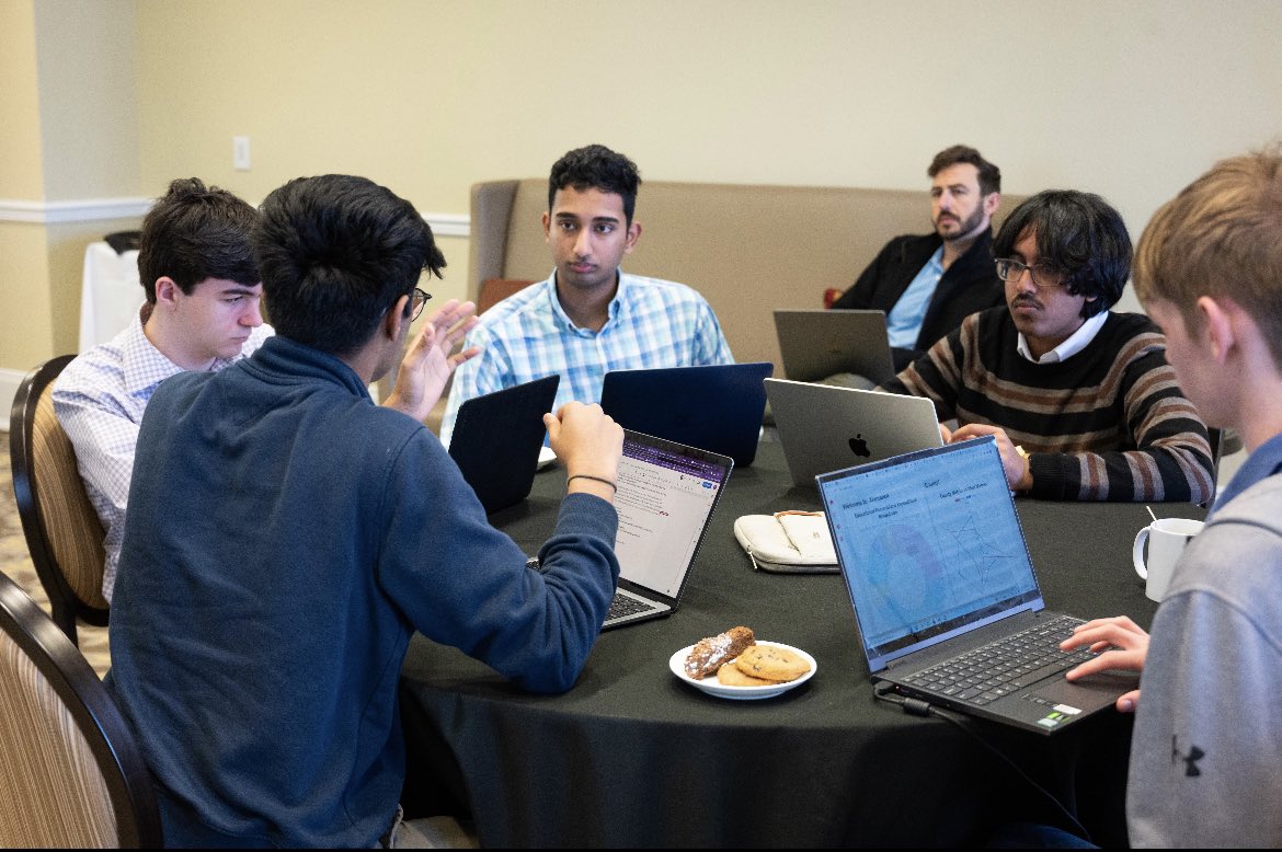 Hunt_Institute's tweet photo. Our teams are currently finishing their data dashboard, and are getting ready to present to our judges! We can’t wait to see what they’ve come up with! #NCDatathon https://t.co/fiXfs9vDyr