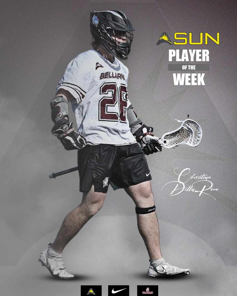 BellarmineLax's tweet photo. Congrats to Christian Della Rocco for being named ASUN Player of the Week!

#SwordsUpBU https://t.co/dvi1FHD1gg