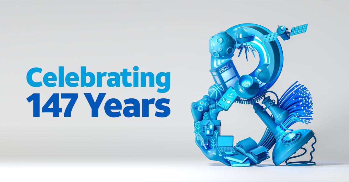 MobilizeNY's tweet photo. Happy birthday to us! Today at @ATT we’re excited to be celebrating 147 years of #innovation &amp; #connectivity!🎉 Anyone have any birthday candles we can borrow? https://t.co/Qk7E50oWF9