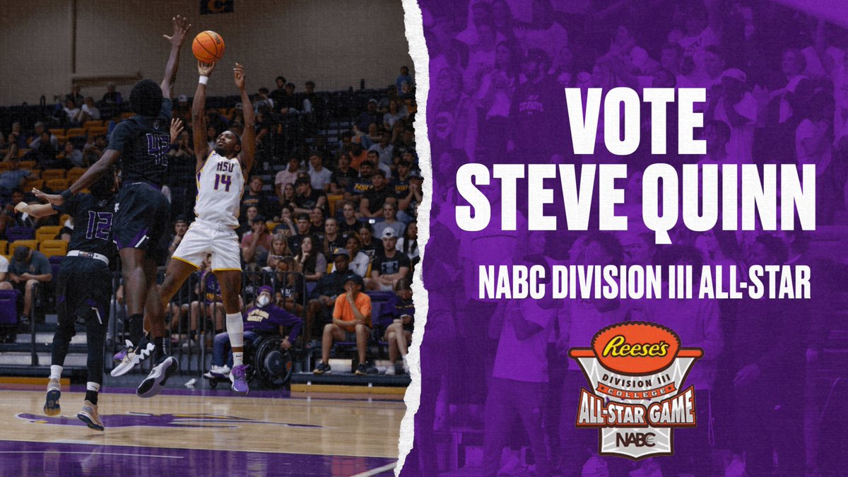 HSUMBB's tweet photo. Steve Quinn has been nominated to be voted in as one of the final seniors for the 2023 Reese’s Division 3 College All-Star Game, but he needs our help ‼️‼️

Voting closes Noon ET on Thursday, March 9th.

Voting can be done here ⬇️⬇️

https://t.co/2sTIk8a1Mz

#VoteSteve ‼️ https://t.co/h3cdK4cg0N
