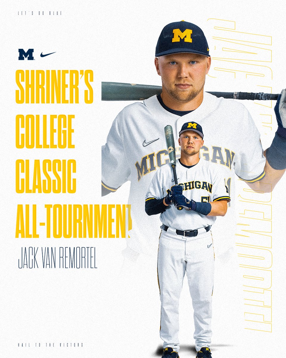 umichbaseball's tweet photo. Congrats to @jack_van51 for being named to the Shriner's College Classic All-Tournament Team!

#GoBlue https://t.co/HQCUzUpFjA