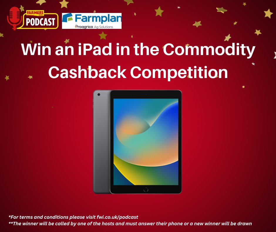 FarmersWeekly's tweet photo. π¨In the coming weeks on the #FWPodcast, if you can guess our commodity price correctly AND hear a claxon when speaking to our hosts, you could take away an iPad on top of the Β£50 prize π€
Listen in to learn how to enter ‡οΈ
https://t.co/xTrjwFkbwH
Sponsor: @FarmplanUK https://t.co/ioQ6TP0GUq