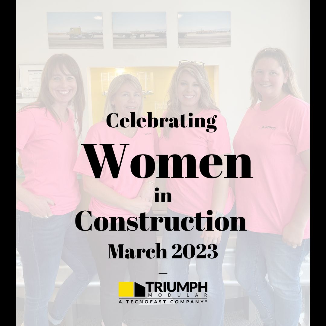 triumphmodular's tweet photo. Did you know that women still only make up 10.9% of the construction industry? A better statistic is at Triumph Modular 25% of our team is Women and will continue to grow! #womeninconstruction #teamtriumph #triumphmodular https://t.co/eOoAFzq98M