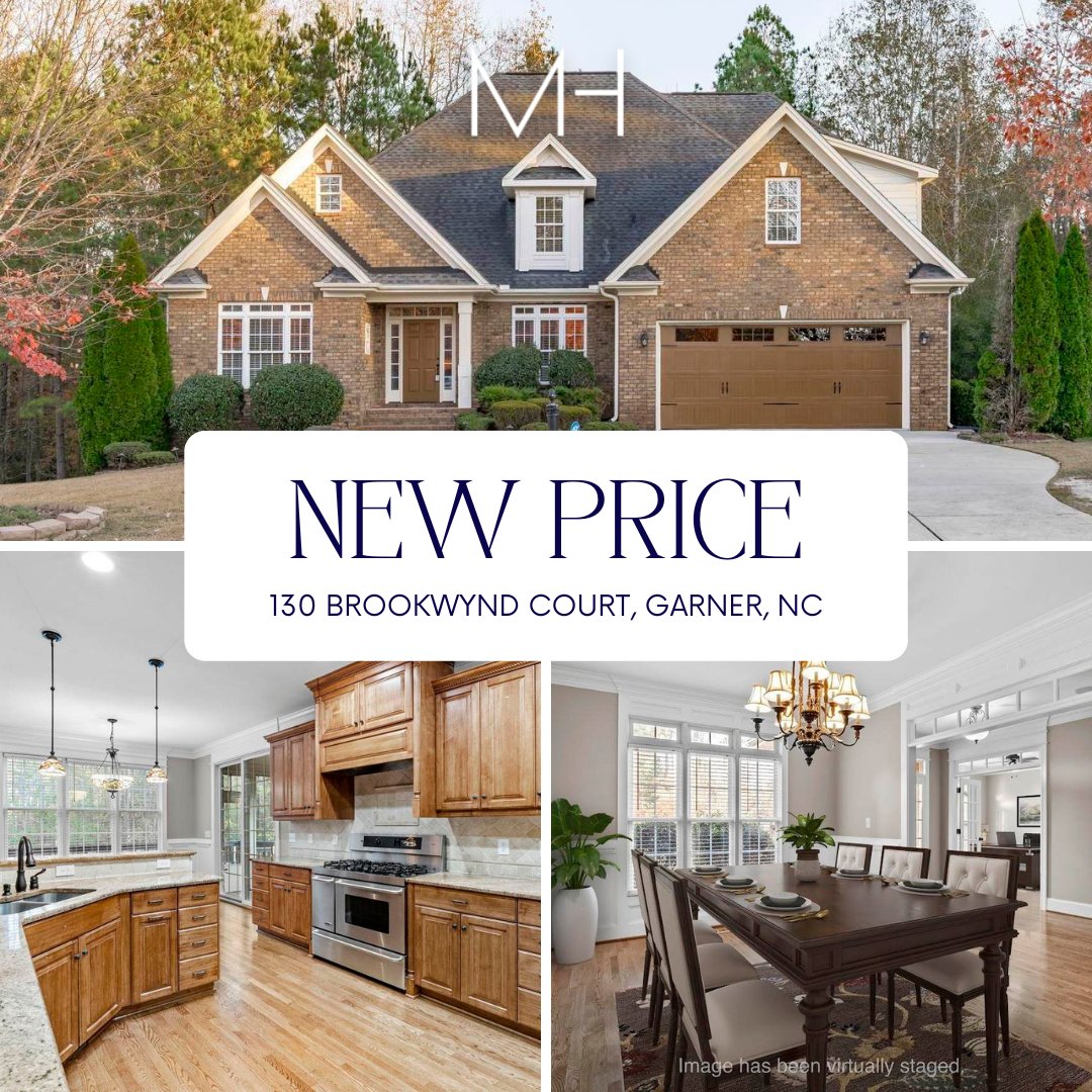 MartiHamptonRE's tweet photo. Newly Priced in Garner ✨

Gorgeous, executive all-brick, 4-bedroom home with 5,749 square feet of living space convenient to downtown Raleigh--an incredible value! 

See more at: https://t.co/1fmc700HaA
:
::
:::
::::
#Raleigh #RaleighRealEstate #GarnerRealEstate https://t.co/cOlwXTyynt