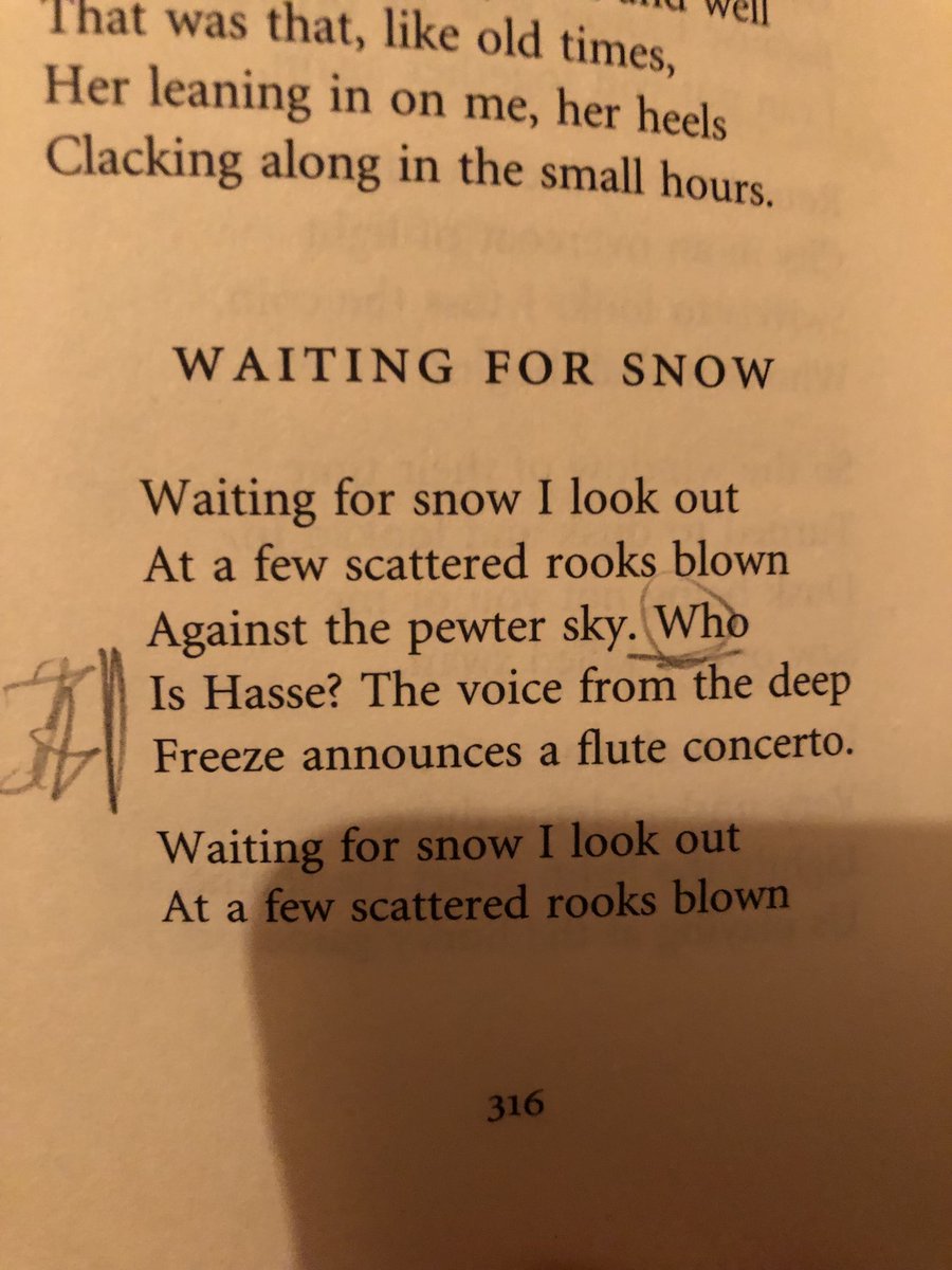becimay's tweet image. Waiting for tomorrow’s snow, I’m reminded of WS Graham’s lovely poem about waiting for snow and waiting ❄️💙