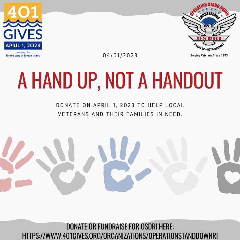 OSDRI_Vets's tweet photo. Sign up today to become a peer to peer fundraiser for OSDRI on April 1, 2023. 401Gives is a state-wide day of giving for RI nonprofits. We need our supporters to sign up as fundraisers to help spread the word about what we do at OSDRI &amp; fundraise for us: https://t.co/wZ0wNBG0ZC. https://t.co/EUWQLKDHwM