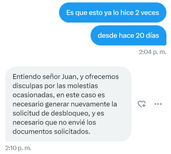 jboteroe's tweet photo. @sicsuper Me bloquearon el Imei por no registro... he hablado con ellos 3 veces y he mandado los documentos que piden para el desbloqueo y se lavan las manos diciendo que no, que ellos no tienen esa información. https://t.co/diX2KGdlHy