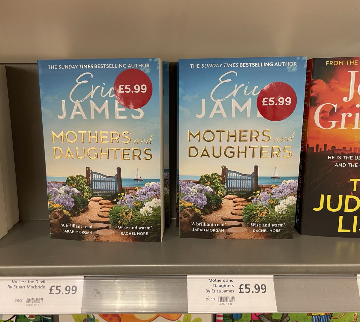 TheEricaJames's tweet photo. A happy sight in @waitrose Sudbury this afternoon, #MothersAndDaughters and #OneLastSecret by @adeleparks https://t.co/SbqRm9LFPl